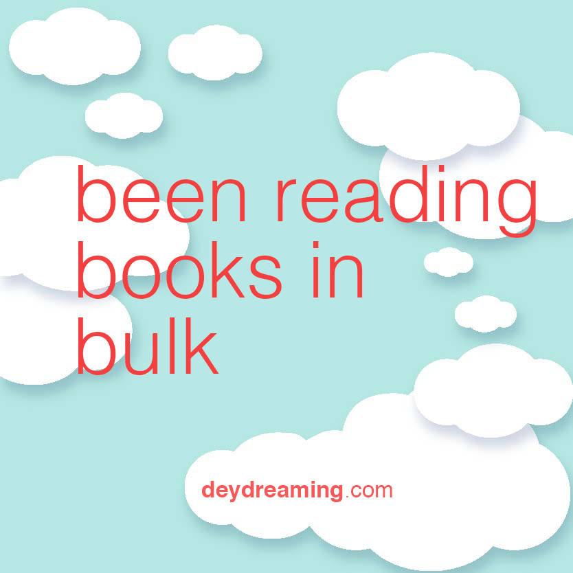 Been reading books in bulk